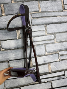 S/H Equicraft Anatomic Patent Dressage Bridle - Brown - XF