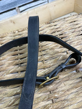 Load image into Gallery viewer, S/H 1” wide Leather In Hand Lead with Handle -  Black