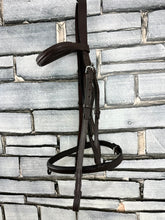 Load image into Gallery viewer, S/H English Flash Snaffle Bridle - Brown - Full