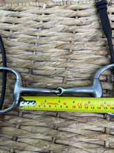 Load image into Gallery viewer, S/H 5 1/4” Cheltenham Running Gag Bit with English Leather Cheeks