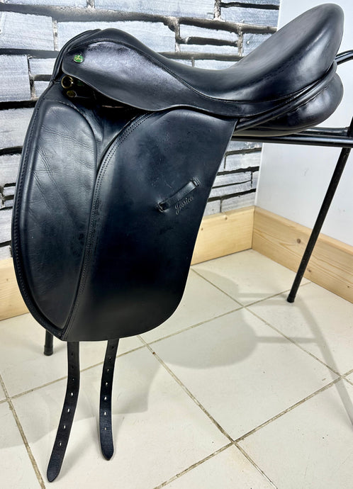 17 1/2” Wide Ideal Jessica Dressage Saddle - Black