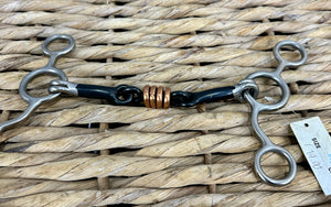 Tom Thumb Gag Bit - Sweet Iron with Copper Rollers  - 4 1/2-6”