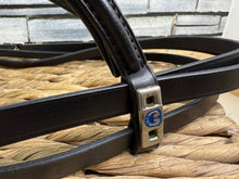 Load image into Gallery viewer, S/H Stubben Split Head Flash Competition Bridle - Black - Full