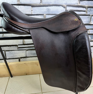 18” Wide Black Country Working Hunter Saddle - Brown