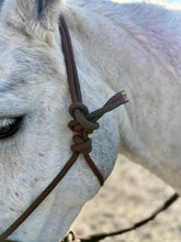 Load image into Gallery viewer, Soft Rope Halter/Bitless Sidepull Bridle with Reins - Small &amp; Large -