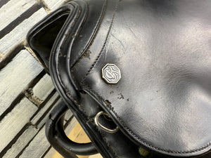 17” MW Kieffer Wien DL Professional Dressage Saddle - Black