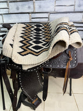 Load image into Gallery viewer, 15” Leather Western Set-Saddle, Headstall, Nathe Gag, Cinch