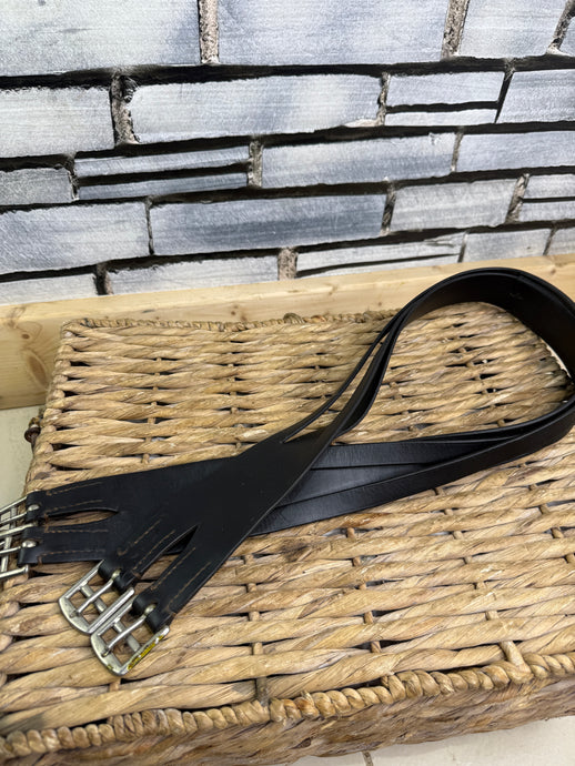 S/H 48” English Leather Balding Anti-Chafe Girth - Brown