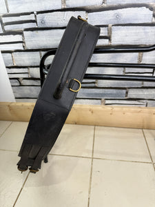 S/H Leather Vaulting Roller - Full - Black/Brass