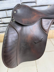 18” XW M&J/Granville Saddlery English GP Cob Saddle - Brown