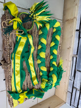 Load image into Gallery viewer, S/H Heavy Horse/Shire Ribbons, Flights &amp; Decoration-Green/Yellow