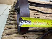 Load image into Gallery viewer, S/H English Hunter Snaffle Bridle - Burgundy Brown - Full