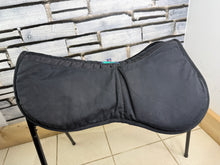 Load image into Gallery viewer, S/H Nuumed Wool Shim Half Pad - Saddle Adjuster -Black- Large