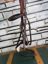 Load image into Gallery viewer, Devoucoux Grackle Bridle -Brown- Large/Full - Padded Anatomic Headpiece
