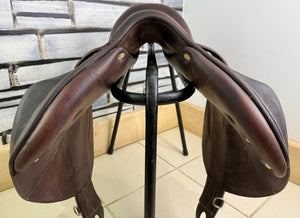16 1/2” MW Antares Connexion Monoflap Jump Saddle - Brown