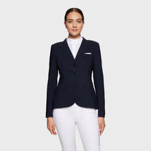 Load image into Gallery viewer, Samsheild Victorine Ladies Size 38 Competition Jacket - Anthracite Grey UK 10