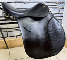 Load image into Gallery viewer, 16 1/2” XW Extra Wide English GP Saddle - Black - XW Cob Tree