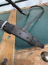 Load image into Gallery viewer, Fylde Stitched Cavesson Hunter Noseband - Brown - Pony - Traditional English Leather