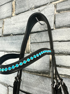 S/H Full Size Colliegate Anatomic Padded Bridle - Black
