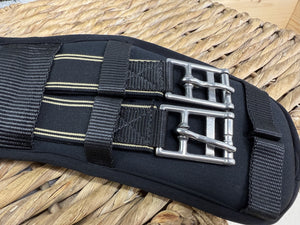 Curved Memory Foam Anatomic Soft Dressage Girth - Black