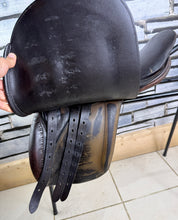 Load image into Gallery viewer, 16” Wide Jeffries Falcon English Pony Saddle - Brown