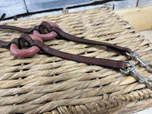 Load image into Gallery viewer, S/H English Leather Size Reins - Full Size - Brown