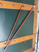Load image into Gallery viewer, Leather Wrapped Show Cane -Child’s/Ladies Size - 14”/20”/24”- Brown/Black
