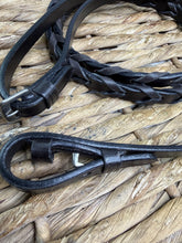 Load image into Gallery viewer, S/H English Traditional 1/2” Laced Reins -Small Pony- Brown