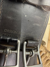 Load image into Gallery viewer, S/H 24” Fairfax Anatomic Leather Mono/Short Jumping Stud Girth