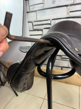 Load image into Gallery viewer, 15” Medium-Wide/XW Equxtra Serpent WH Pony Show Saddle - Changeable Gullet - Brown