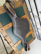 Load image into Gallery viewer, 46”/115cm Devoucoux Elasticated Leather Stud/Jumping Stud Girth-Brown - Soft Padding