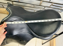 Load image into Gallery viewer, 17” Medium/Changeable Gullet Bates Caprilli GP Saddle - Black Leather