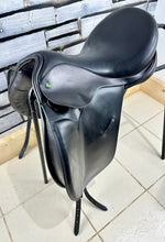 Load image into Gallery viewer, 17 1/2” Wide Ideal Jessica Dressage Saddle - Black