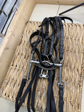 Load image into Gallery viewer, S/H English Hunter Complete Double Bridle - Black - Full/TB