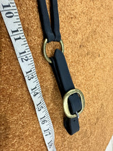Load image into Gallery viewer, S/H Adjustable Running Martingale Attachment - Black/Brass - Full