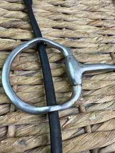 S/H 5 1/4” Cheltenham Running Gag Bit with English Leather Cheeks