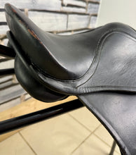 Load image into Gallery viewer, 12” XW Pony GP Saddle - Black Leather - Extra Wide - Shetland/Tiny Pony/Lead Rein