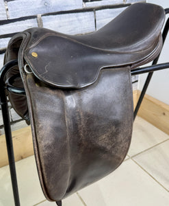 15 1/2” Wide-XW Sturgess English WH Pony  Show Saddle - Brown
