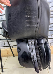 17 1/2” MW Jeffries Falcon English Event VSD Saddle - Black