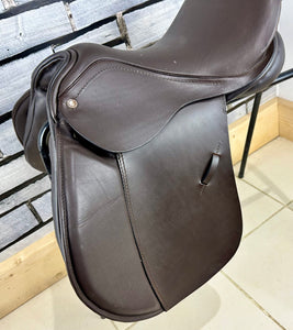 17 1/2” Medium Silhouette Midas High Wither GP Saddle - Brown