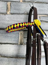 Load image into Gallery viewer, S/H English Traditional Complete Snaffle Bridle - Brown - Full