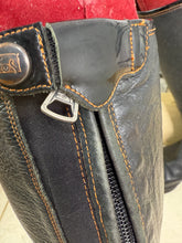 Load image into Gallery viewer, S/H DeNiro Tricoloure Leather Riding Boots - Size 39 XL - XW Calf