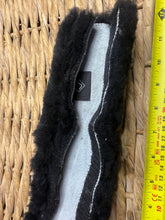 Load image into Gallery viewer, S/H Lemieux Sheepskin Noseband Cover with Velcro  - Black