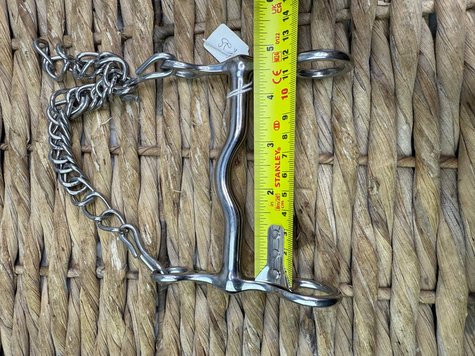 NEW 4 1/2” Ported Globe Pelham Bit With Curb Chain