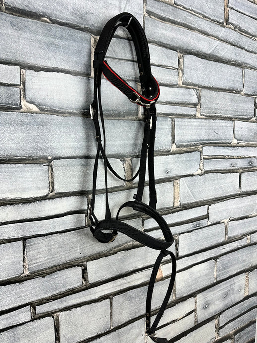 S/H Thorowgood Conform Comfort Web Flash Bridle - Black - TB