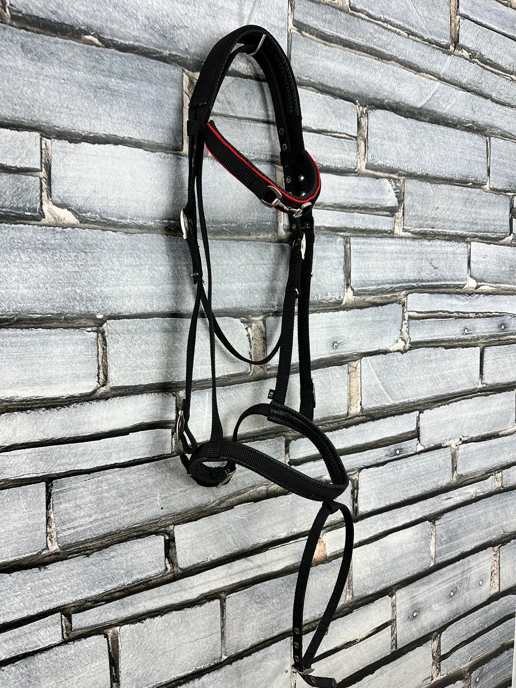 S/H Thorowgood Conform Comfort Web Flash Bridle - Black - TB