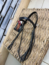 Load image into Gallery viewer, Jeffries Falcon Half Bridle -Headpiece, Cheeks &amp; Brow-Cob