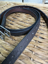 Load image into Gallery viewer, English Made Buffalo Leather Traditional Hunting Stirrup Leathers - Brown