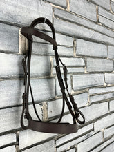 Load image into Gallery viewer, S/H English Hunter Bridle 1” Noseband - Brown - Pony