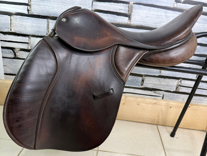 18” XW M&J/Granville Saddlery English GP Cob Saddle - Brown